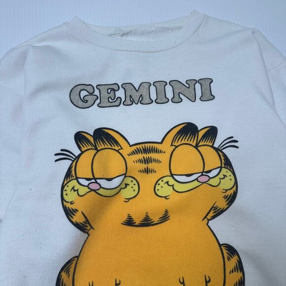 Vintage Garfield Gemini Star Sign Graphic Crewneck XS - Picture 4 of 5
